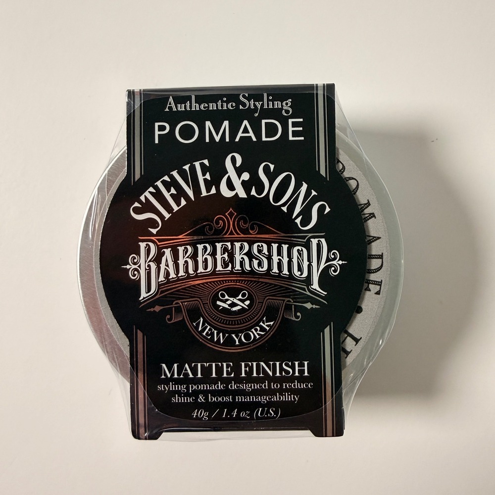 Steve & Sons Barbershop Styling Pomade Matte Finish 1.4 oz 40g